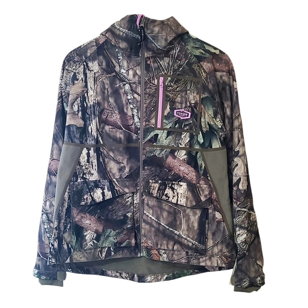Yukon Gear Women's Small Camo Zip-Up Hunting Jacket Warm Fleece Water Resistant